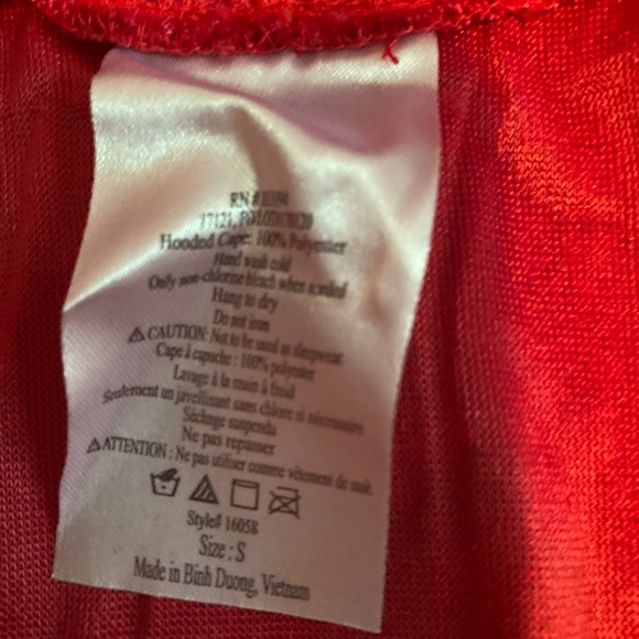 Little red riding hood costume size small 6-12months - Picture 3 of 3